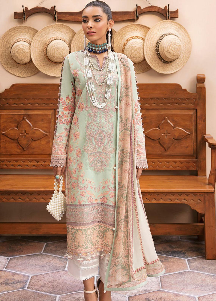 Gulaal Embroidered Lawn Suits Unstitched 3 Piece GL23UL D-05 Amalia - Summer Collection