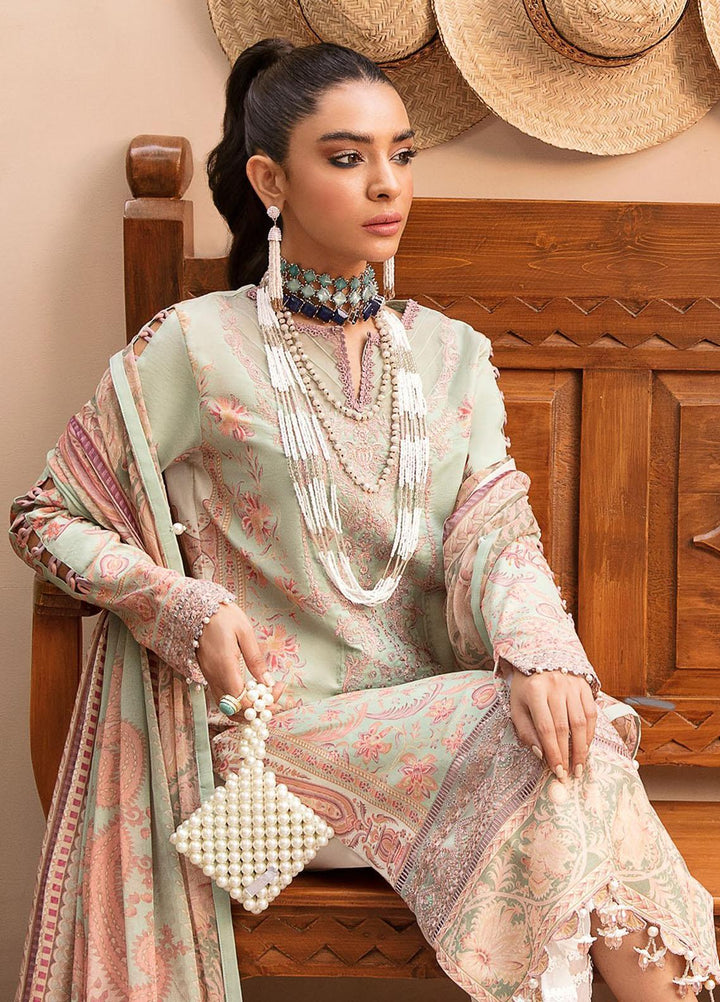 Gulaal Embroidered Lawn Suits Unstitched 3 Piece GL23UL D-05 Amalia - Summer Collection