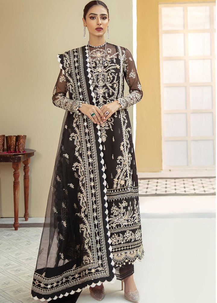 Gulaal Embroidered Organza Suits Unstitched 3 Piece GL21LF D-01 INAAYA - Luxury Formals Collection
