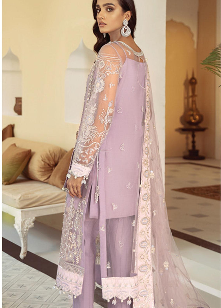 Gulaal Embroidered Net Suits Unstitched 3 Piece GL21LF D-04 ARSHAM - Luxury Formals Collection