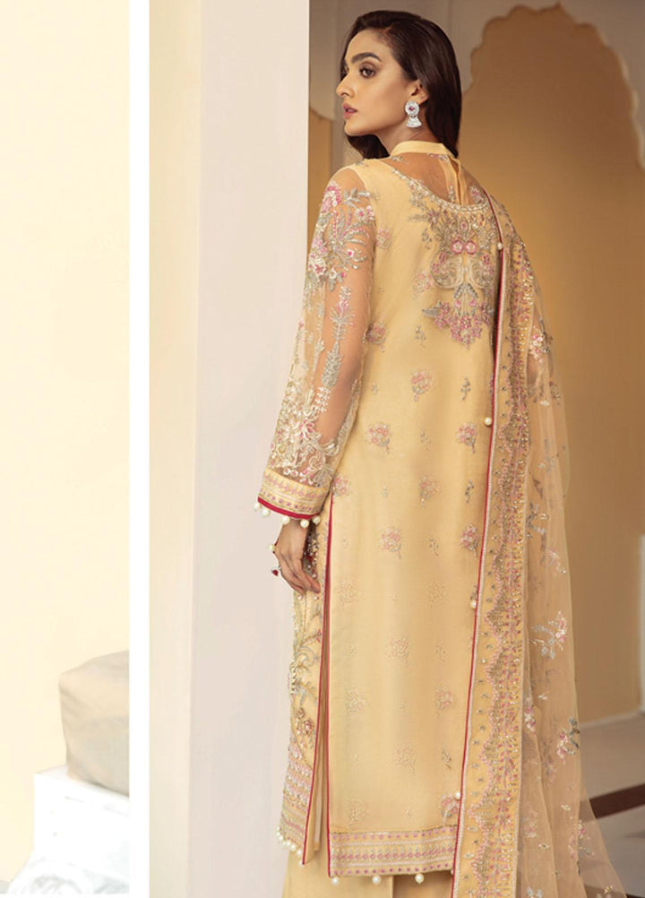 Gulaal Embroidered Net Suits Unstitched 3 Piece GL21LF D-08 AYDAH - Luxury Formals Collection