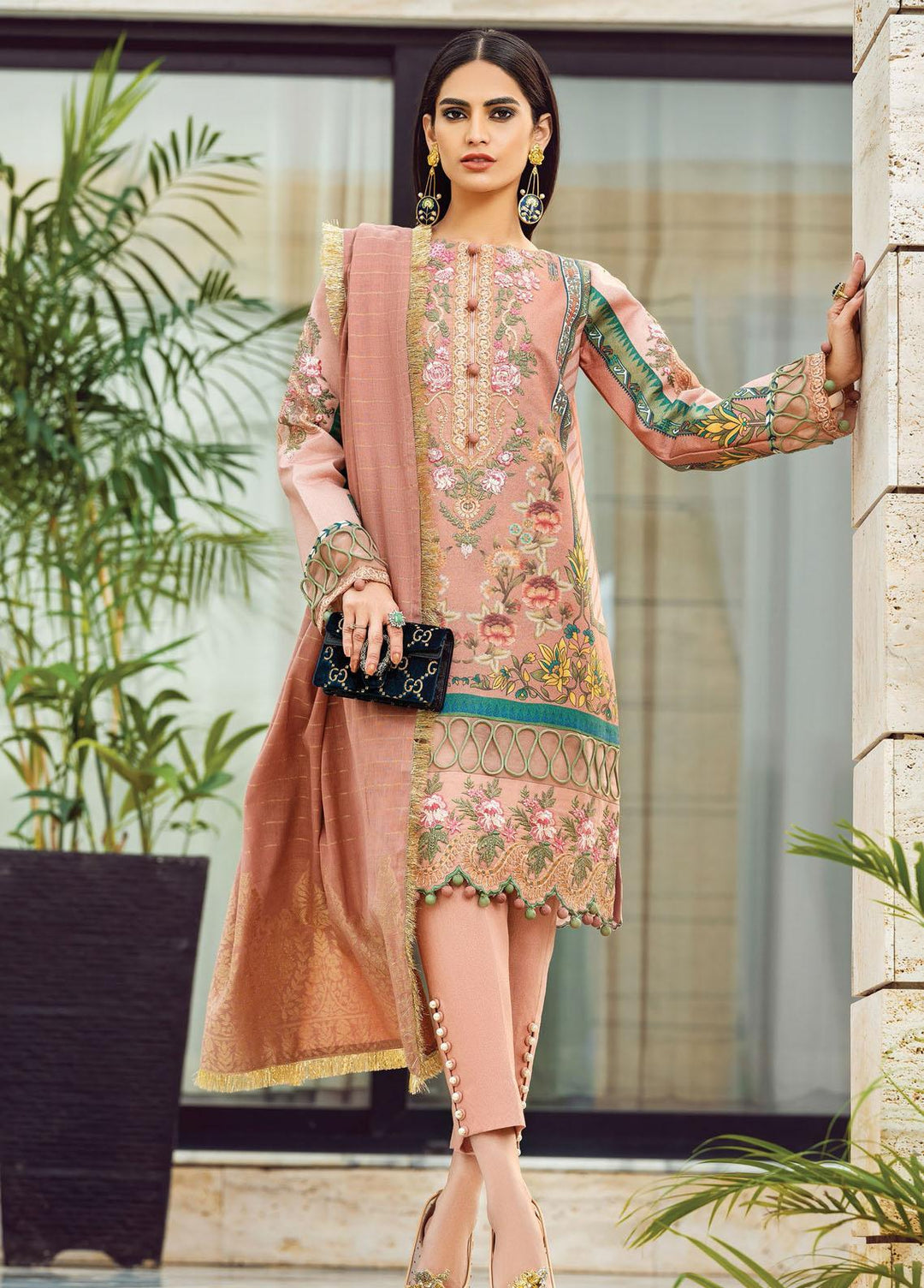 Gulaal Embroidered Karandi Suits Unstitched 3 Piece GL21W GW-07 - Winter Collection