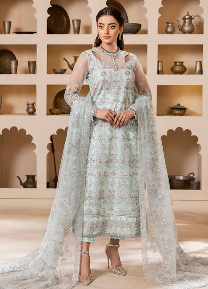 Gulmira By House Of Nawab Embroidered Net Suits Unstitched 3 Piece HON24G4 D-03 Tabsira - Luxury Collection