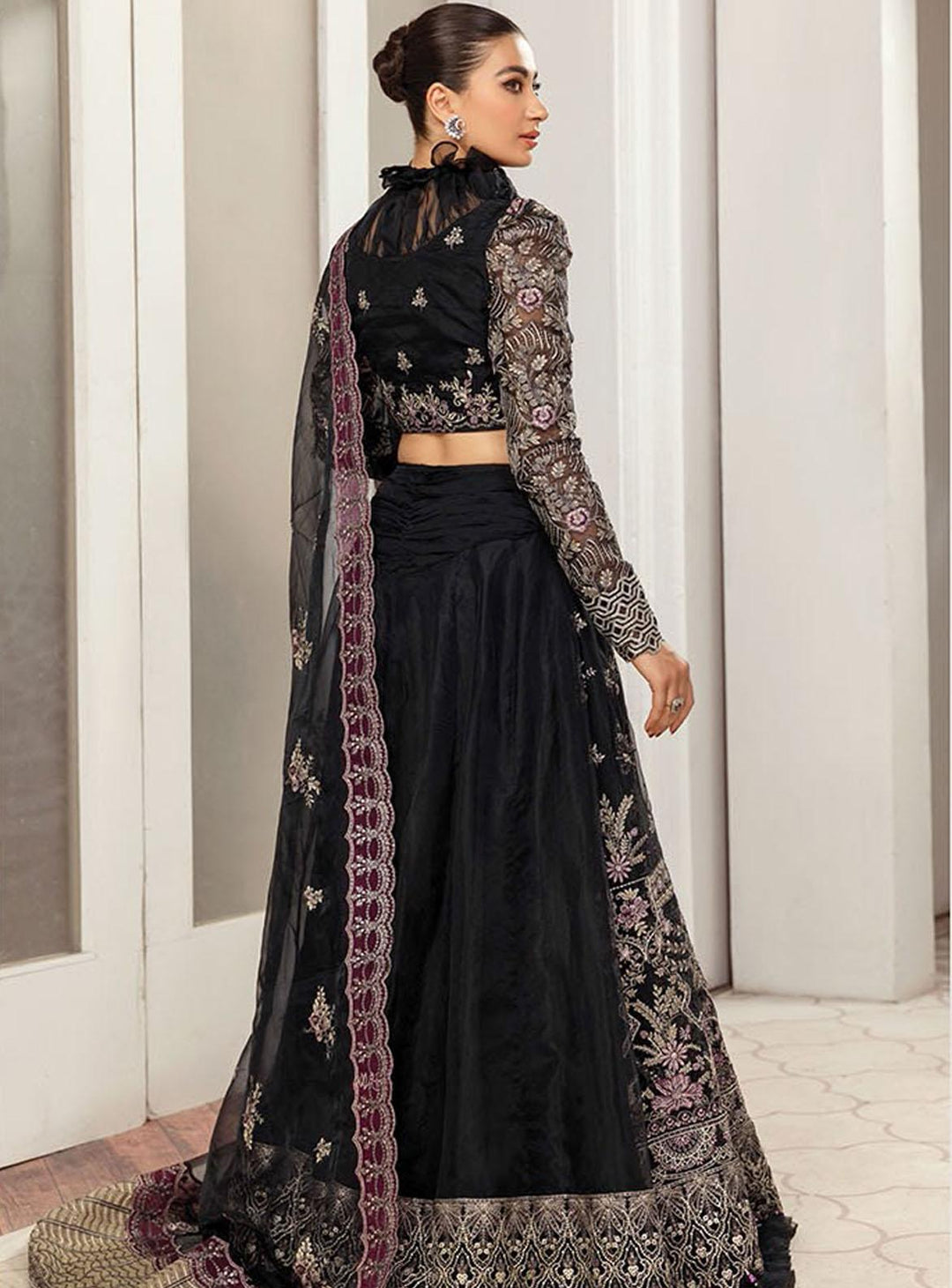 Gulmira By House of Nawab Embroidered Organza Suits Unstitched 3 Piece HON22-G2 04 Koyel - Luxury Collection