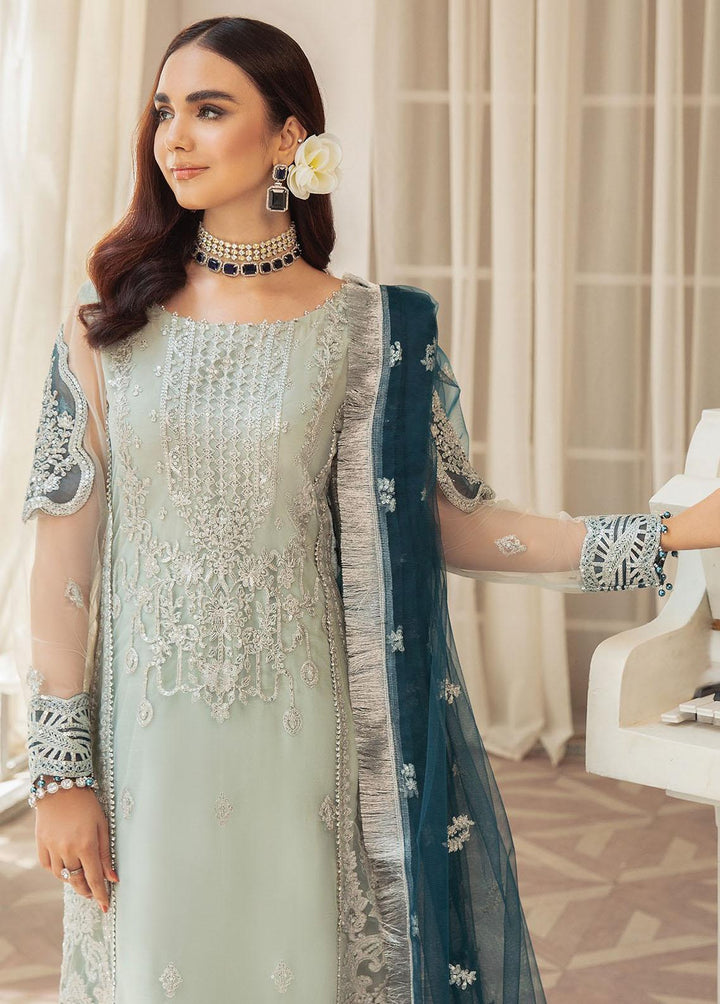 Gulmira By House of Nawab Embroidered Net Suits Unstitched 3 Piece HON23G3 D-09 Anmol - Luxury Collection
