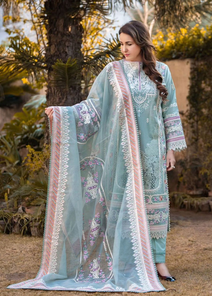 Gulposh by Serene Premium Embroidered Lawn Suits Unstitched 3 Piece SP24G SL 49 Mirha - Summer Collection