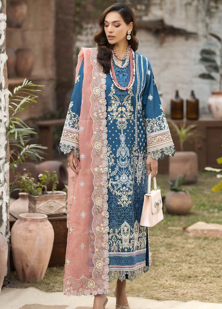 Gulposh by Serene Premium Embroidered Lawn Suits Unstitched 3 Piece SP24G SL 42 Hana - Summer Collection