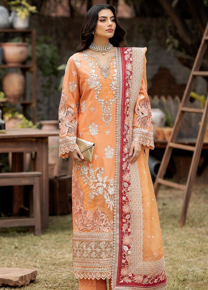 Gulposh by Serene Premium Embroidered Lawn Suits Unstitched 3 Piece SP24G SL 47 Zafiah - Summer Collection
