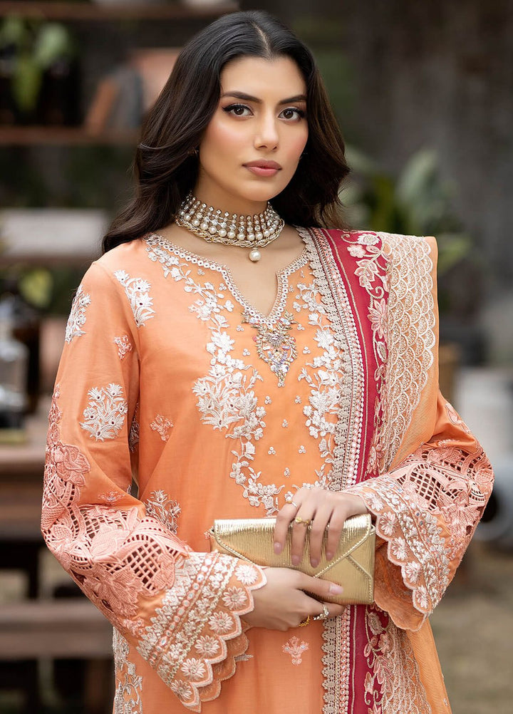 Gulposh by Serene Premium Embroidered Lawn Suits Unstitched 3 Piece SP24G SL 47 Zafiah - Summer Collection