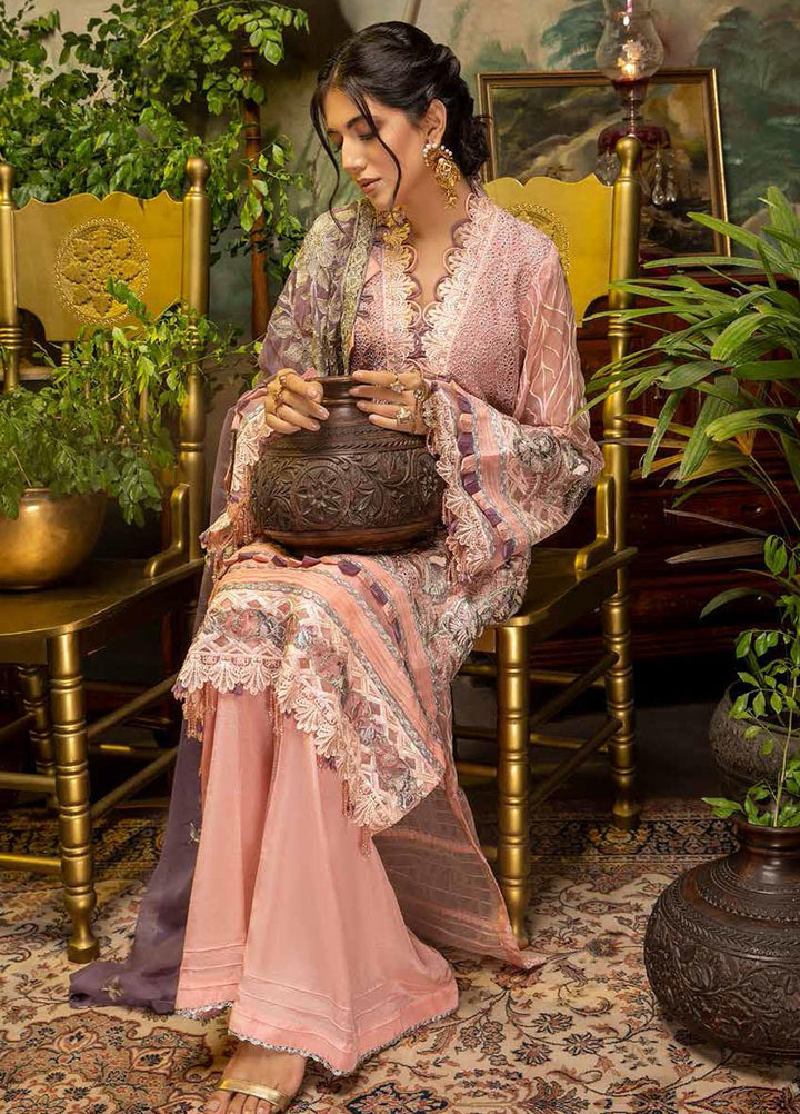 Guzarish by Adan's Libas Embroidered Chiffon Suits Unstitched 3 Piece AL21GC 10 Dramatic Thrive - Luxury Collection