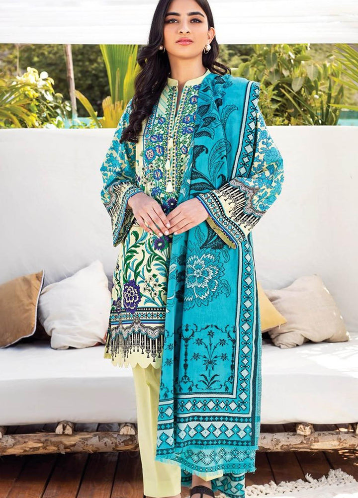 Orient Textile Embroidered Lawn Suits Unstitched 3 Piece OTL-20-143 B - Summer Collection