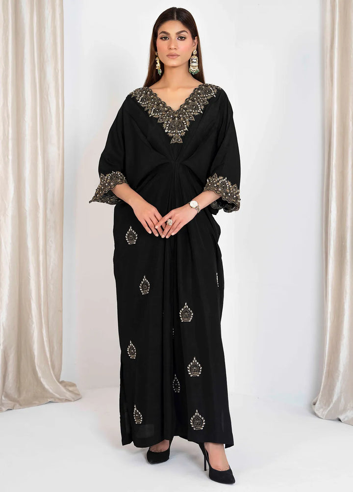 Hadia Batool Pret Embroidered Raw Silk 1 Piece Suit Mahru