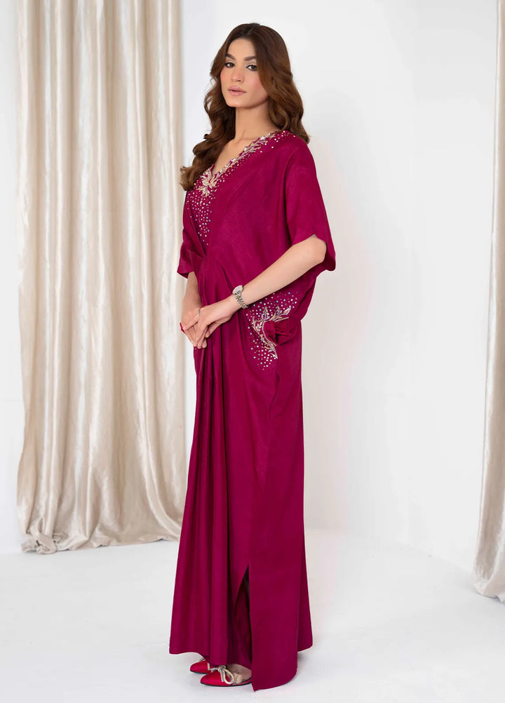 Hadia Batool Pret Embroidered Raw Silk 1 Piece Suit Nigaar