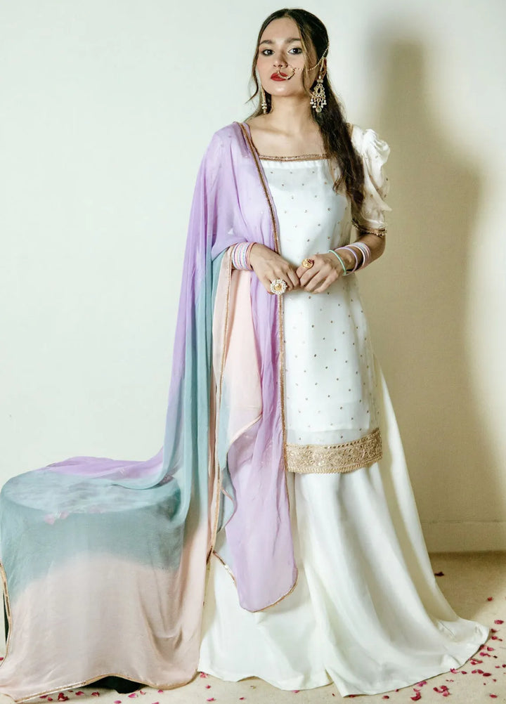 Hanim Pret Embroidered Chiffon 3 Piece Suit Chandani