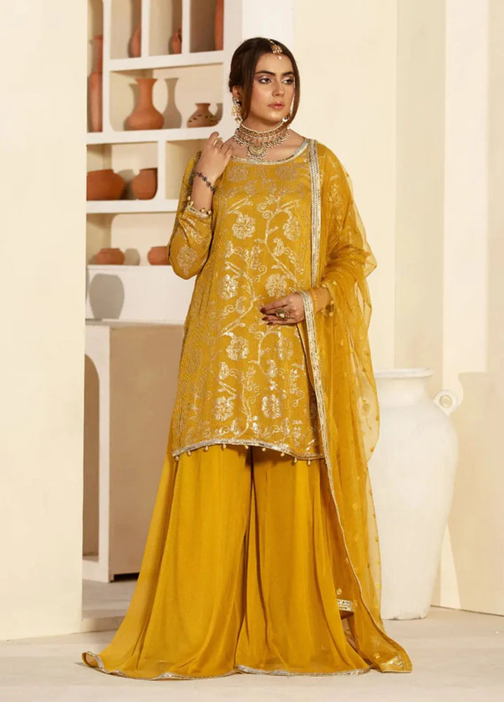 Haniya Mahnoor Pret Embroidered Chiffon 3 Piece Naira