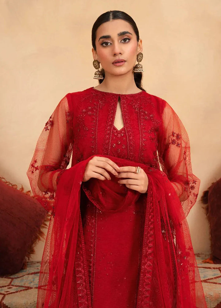 Haniya Mahnoor Pret Embroidered Net 3 Piece Haniya