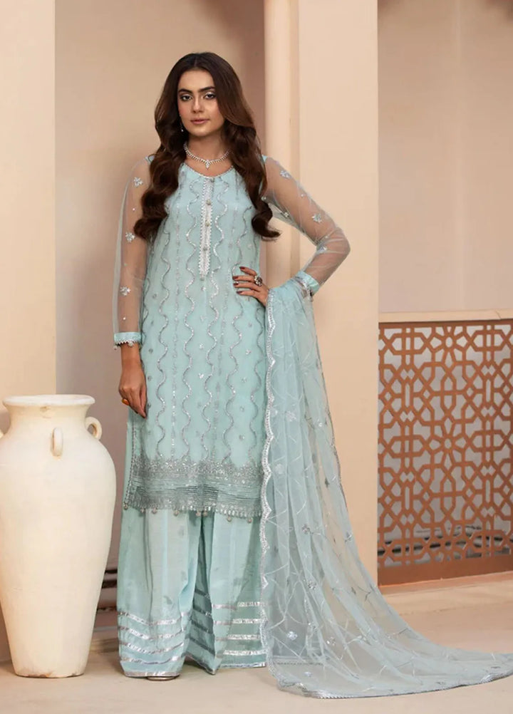 Haniya Mahnoor Pret Embroidered Net 3 Piece Noor