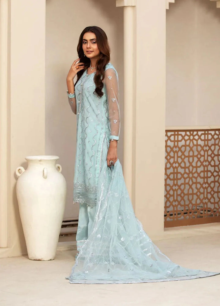 Haniya Mahnoor Pret Embroidered Net 3 Piece Noor