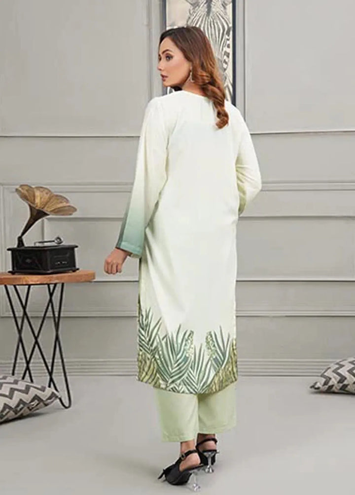 Hareem Fatima Pret Printed Lawn 2 Piece Suit Emerald Bliss