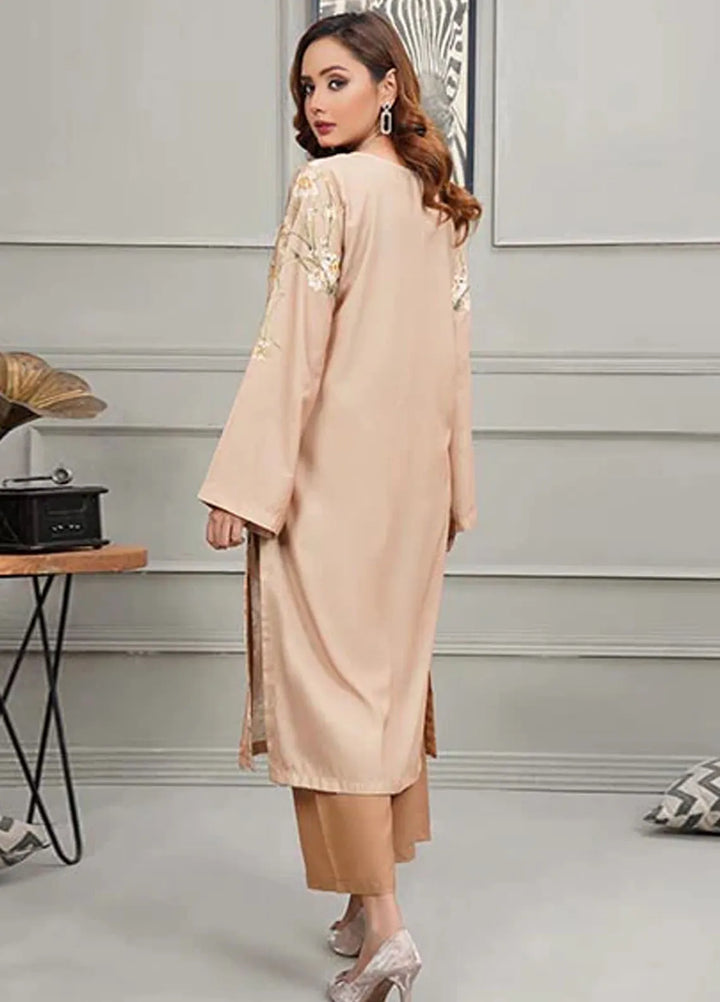 Hareem Fatima Pret Printed Lawn 2 Piece Suit Mustard Radiance