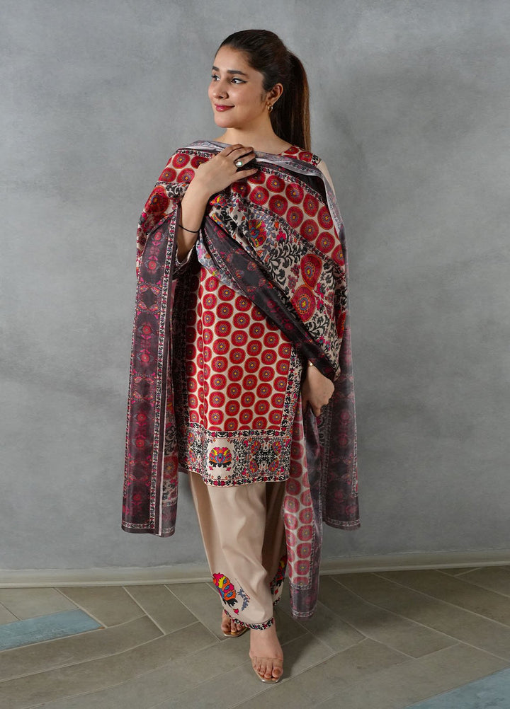 Heritage Hues by Grape Drape Pret Printed Crepe Lawn 3 Piece Suit Nura
