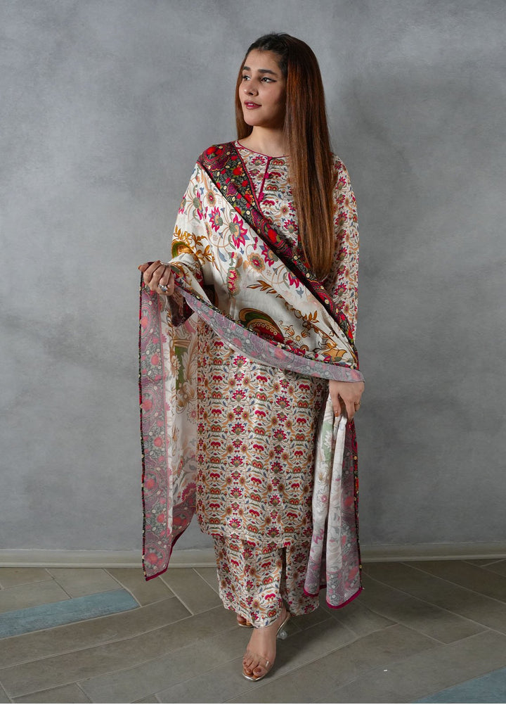 Heritage Hues by Grape Drape Pret Printed Crepe Lawn 3 Piece Suit Zareen