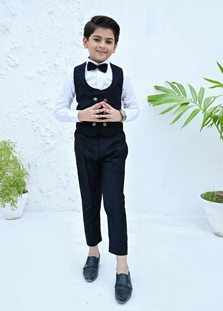 Hassan Jee  Formal 4 Piece Suit for Boys -  CPW-005