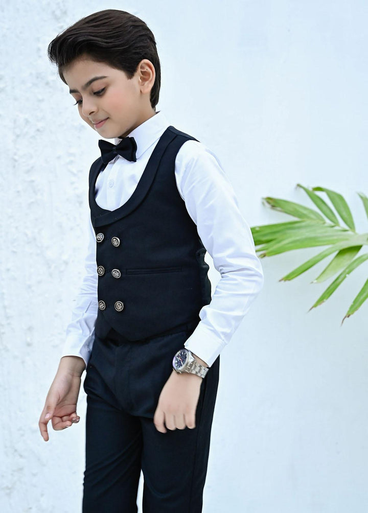 Hassan Jee  Formal 4 Piece Suit for Boys -  CPW-005