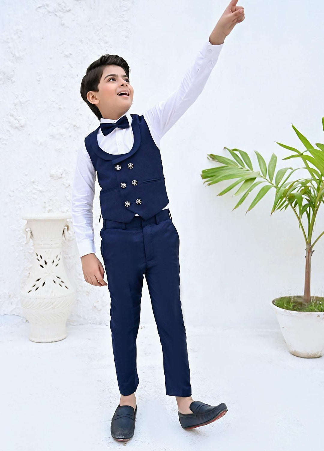 Hassan Jee  Formal Boys 4 Piece Suit -  CPW-006