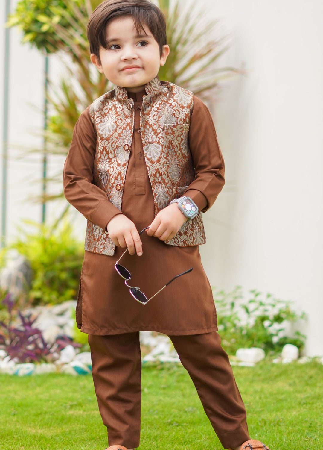 Hassan Jee Pret Embroidered Wash N Wear 3 Piece Suit EW16