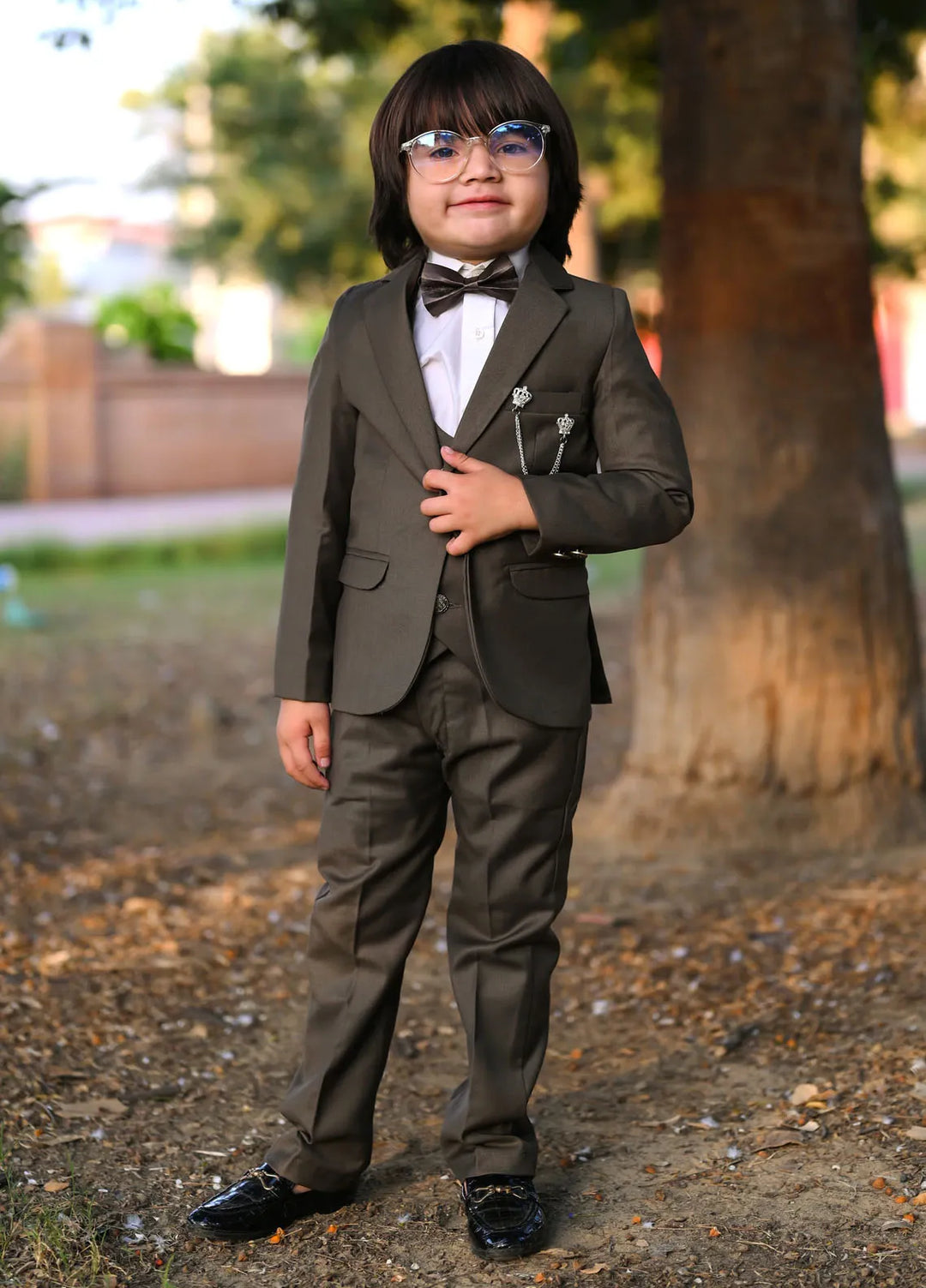 Hassan Jee Pret Kids Cotton 5 Piece Suit CPS 008