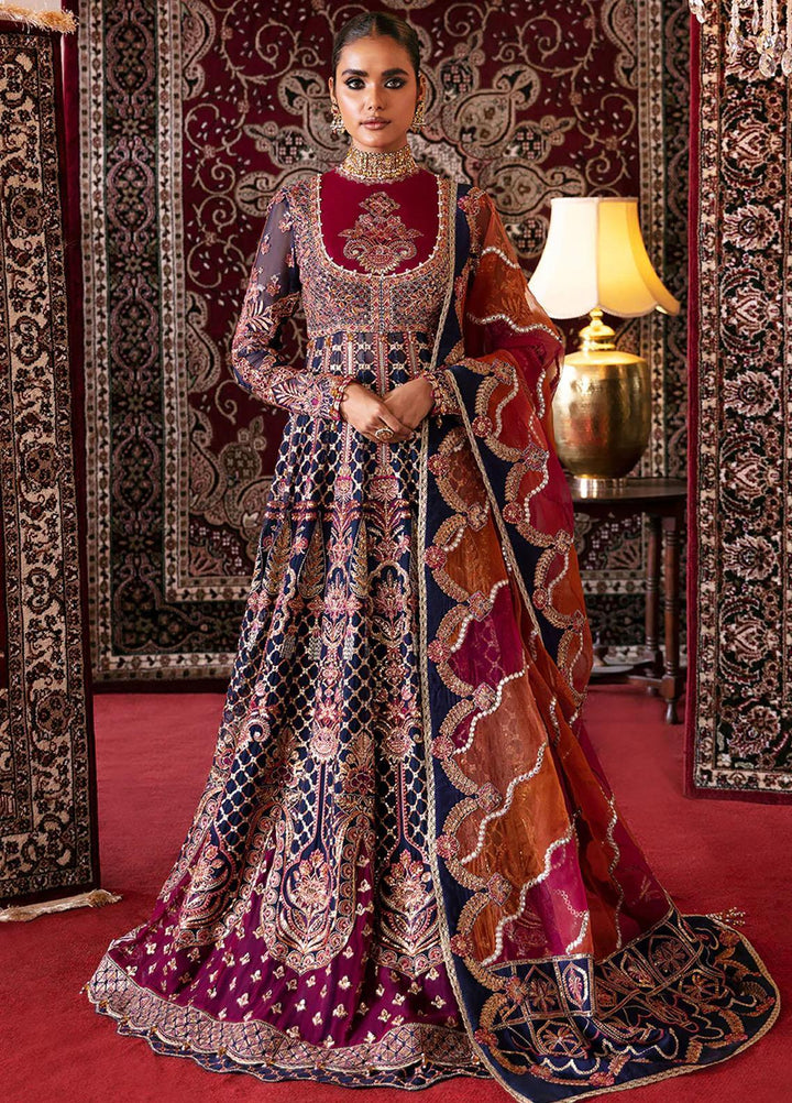 Hayat By Afrozeh Embroidered Chiffon Suits Unstitched 3 Piece AF23HY D-07 Sarang - Wedding Collection
