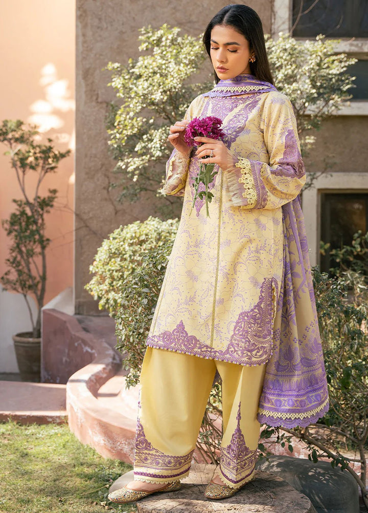 Hazel by Bin Ilyas Embroidered Lawn Suits Unstitched 3 Piece BI25HZ 2074A - Summer Collection