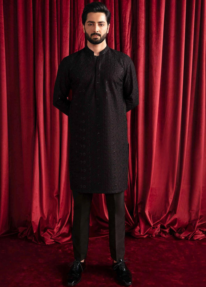 Qalamkar Raw Silk Formal Kameez Shalwar for Men -  QLM23MF MR-05