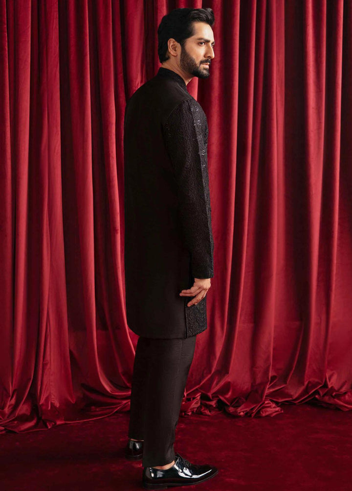 Qalamkar Raw Silk Formal Kameez Shalwar for Men -  QLM23MF MR-05