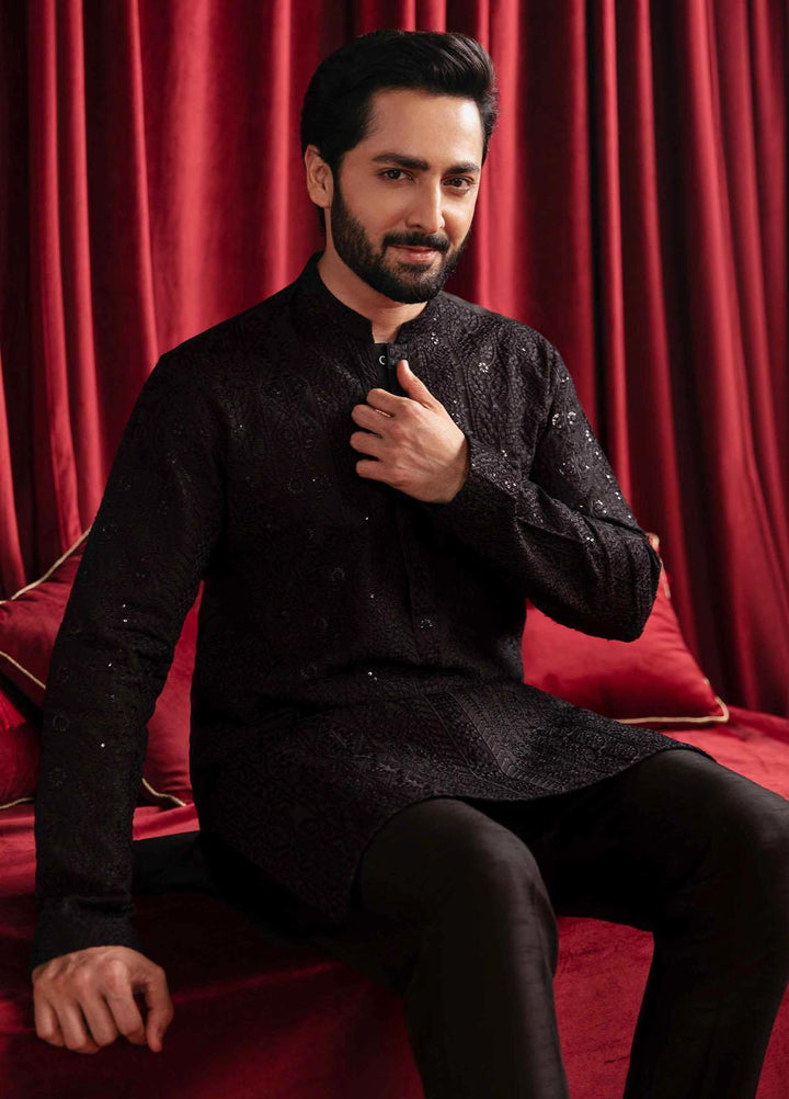 Qalamkar Raw Silk Formal Kameez Shalwar for Men -  QLM23MF MR-05