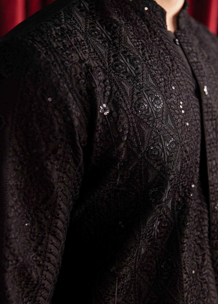 Qalamkar Raw Silk Formal Kameez Shalwar for Men -  QLM23MF MR-05