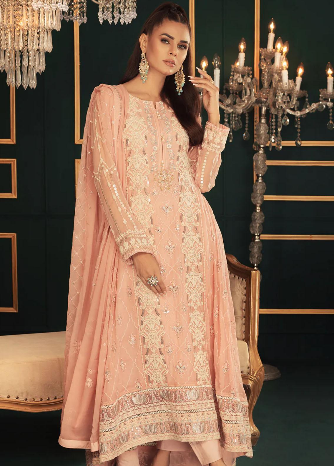 Shamooz Ready to Wear  Chiffon 3 Piece Dress SHM22DW SEM-0331 Estella