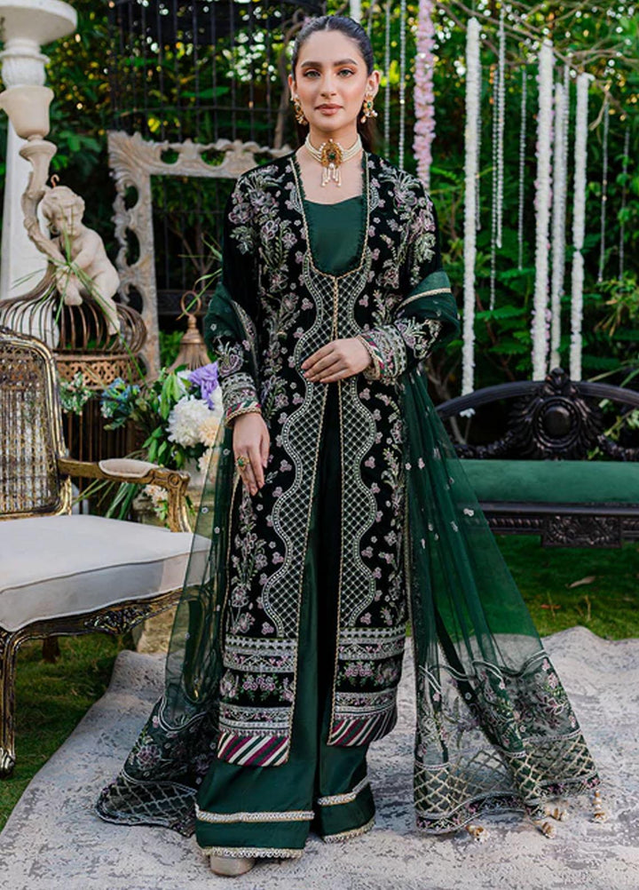 Heeriye By Izel Embroidered Velvet Suits Unstitched 3 Piece IZL23HR HF-1057 Maya - Festive Collection