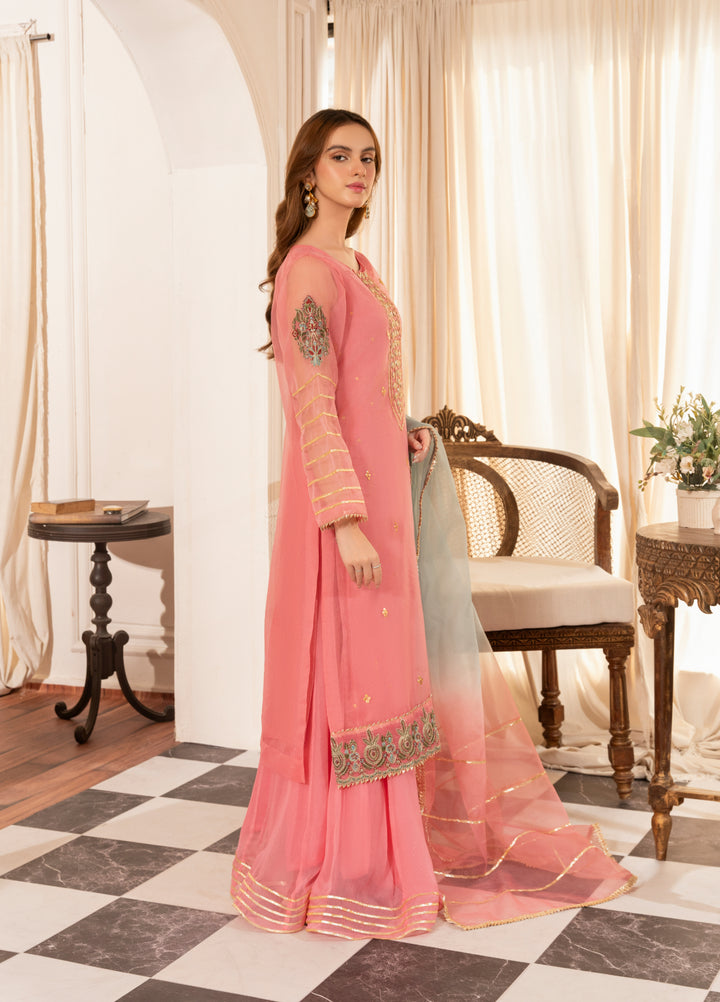 HEM Pret Embroidered Organza 3 Piece Suit Hania