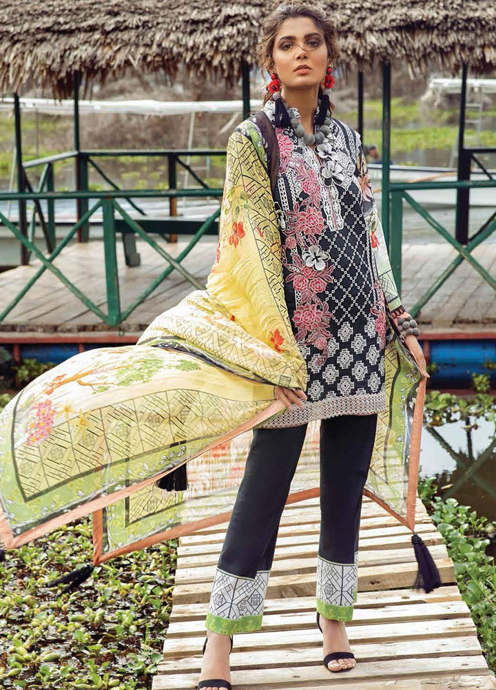 Hemline By Mushq Embroidered Chikankari Suits Unstitched 3 Piece MQ21H 16 Summer Rays - Spring / Summer Collection