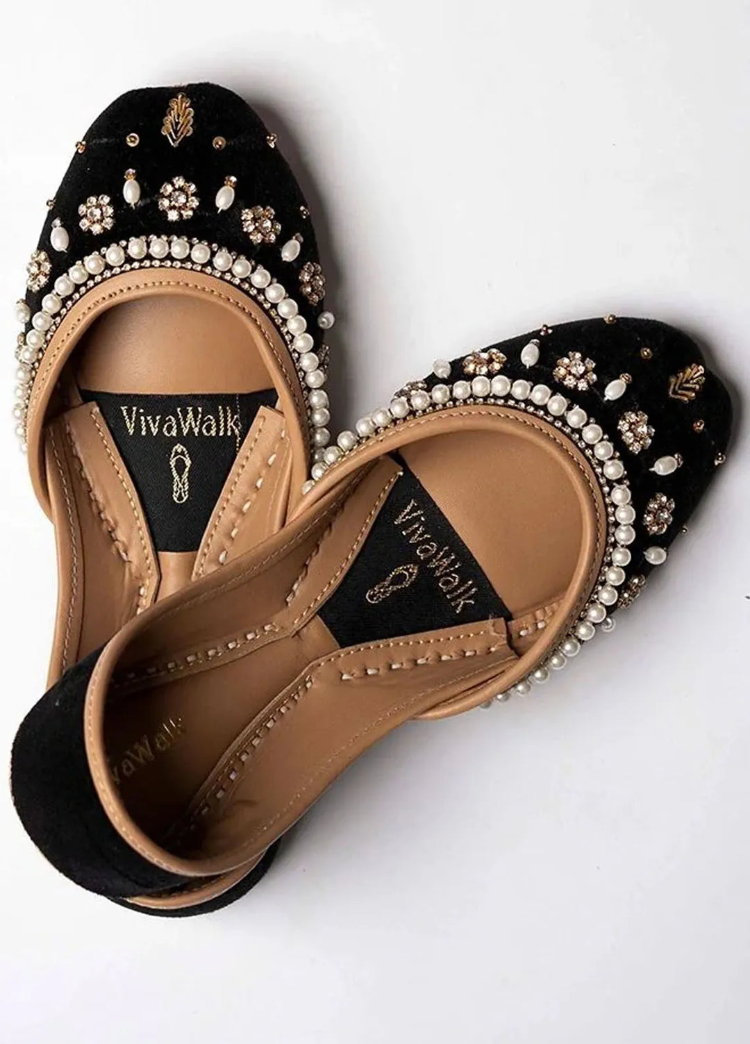 Heritage Hue By Vivawalk Festive Style Khussa Classic Noir
