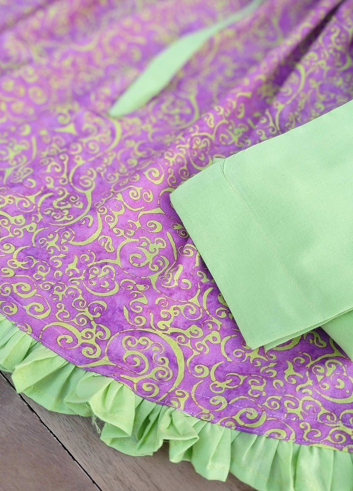 Hiba Clothing Lawn Casual Girls 2 Piece Suit -  HBT-102 VIOLET