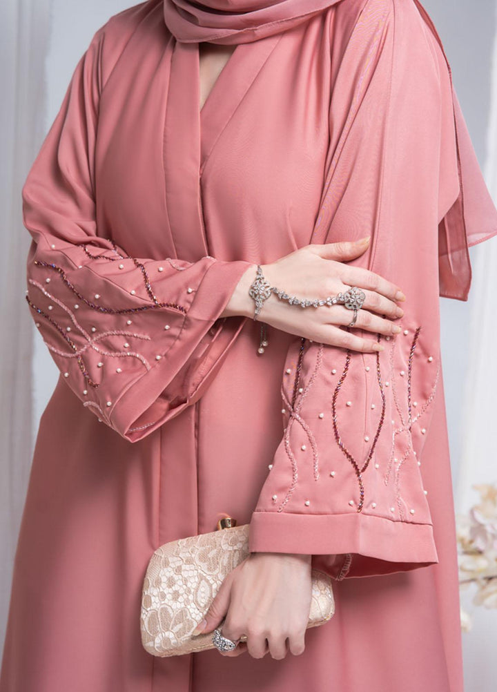 Hijab ul Ameer  Nida Casual Abaya JS-852 Rose Pink