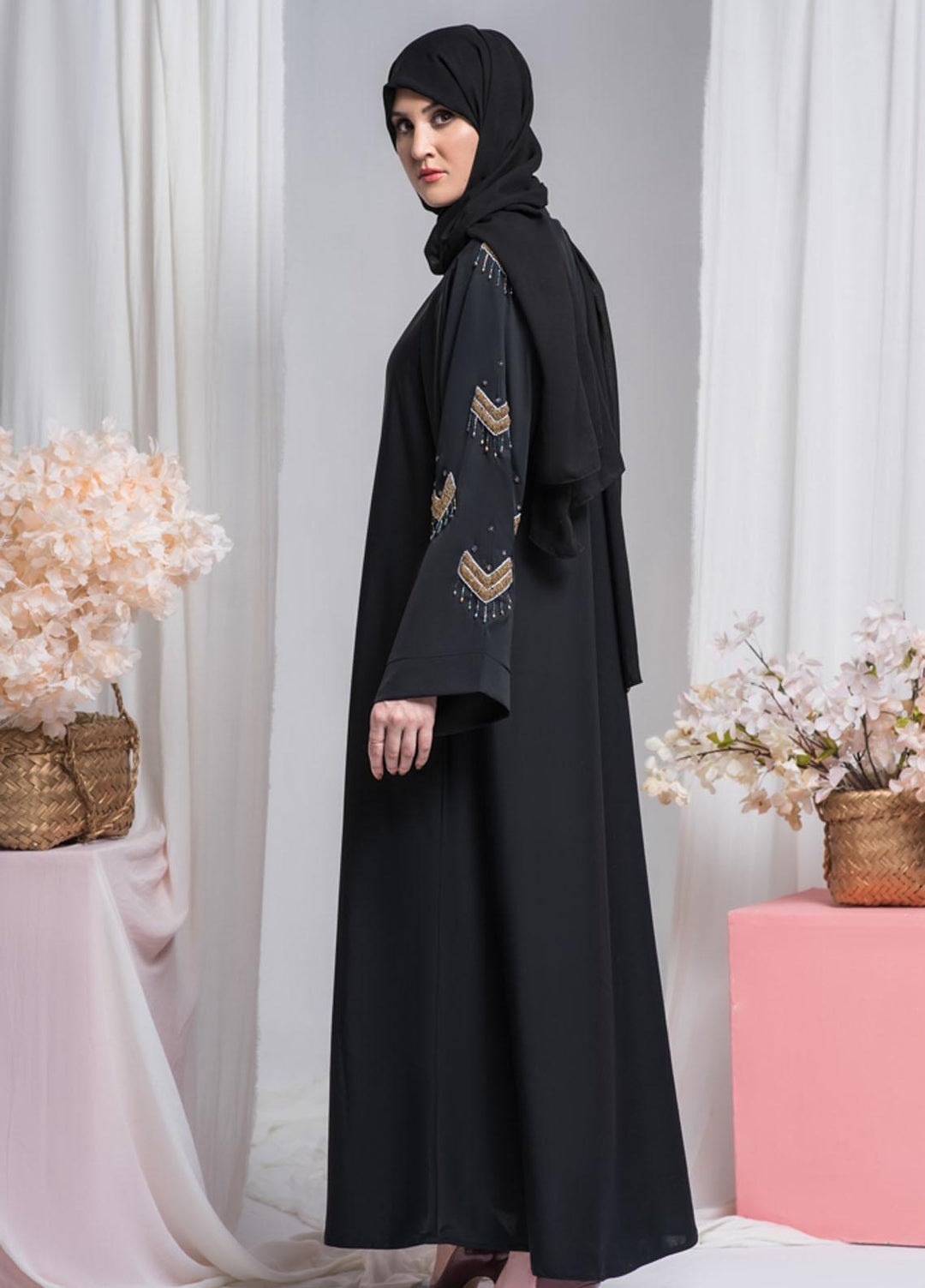 Hijab ul Ameer  Nida Casual Abaya JS-863 Aroosa