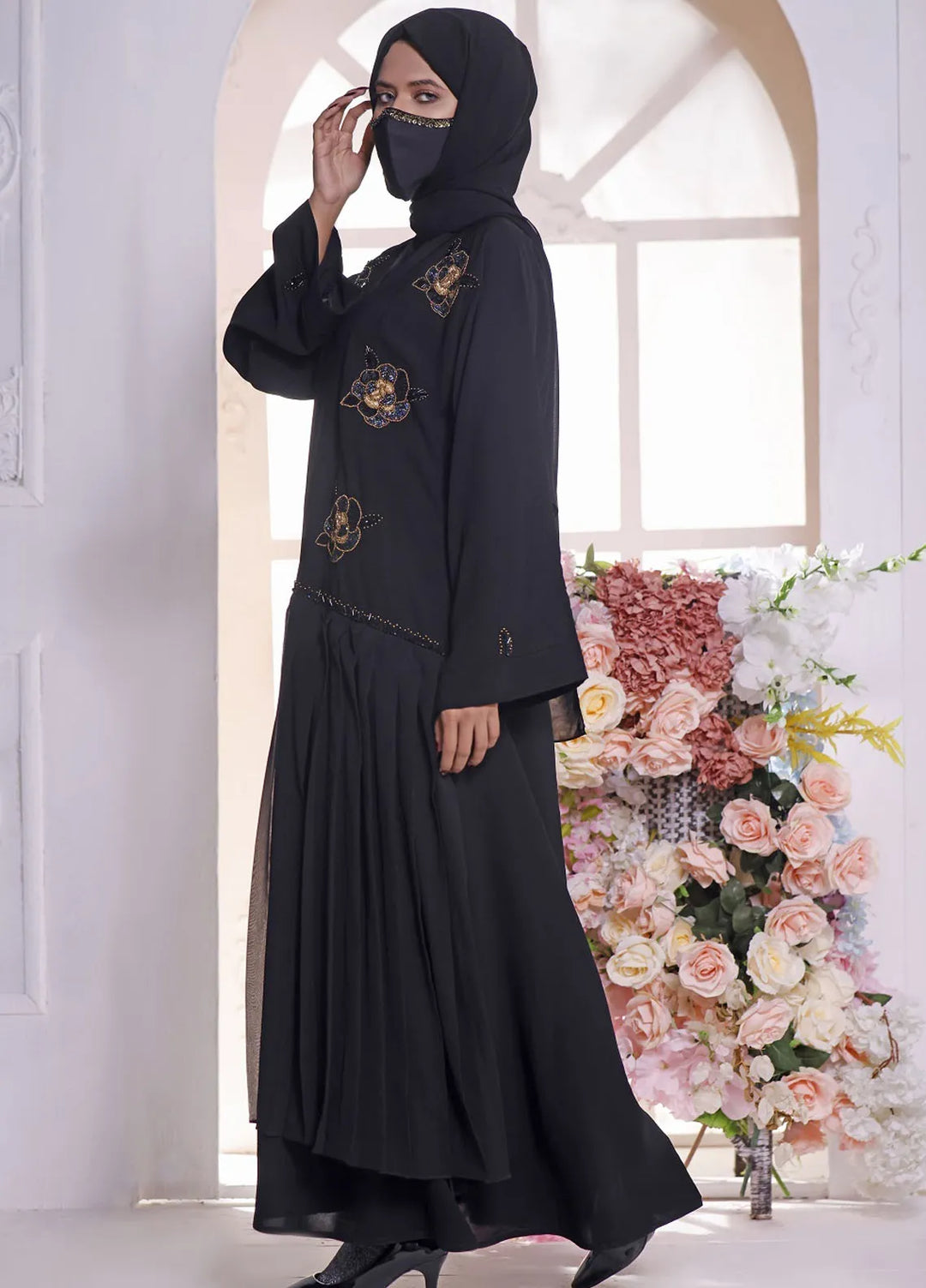 Hijab ul Ameer Pret Casual  Abaya H 21 Handwork Abaya