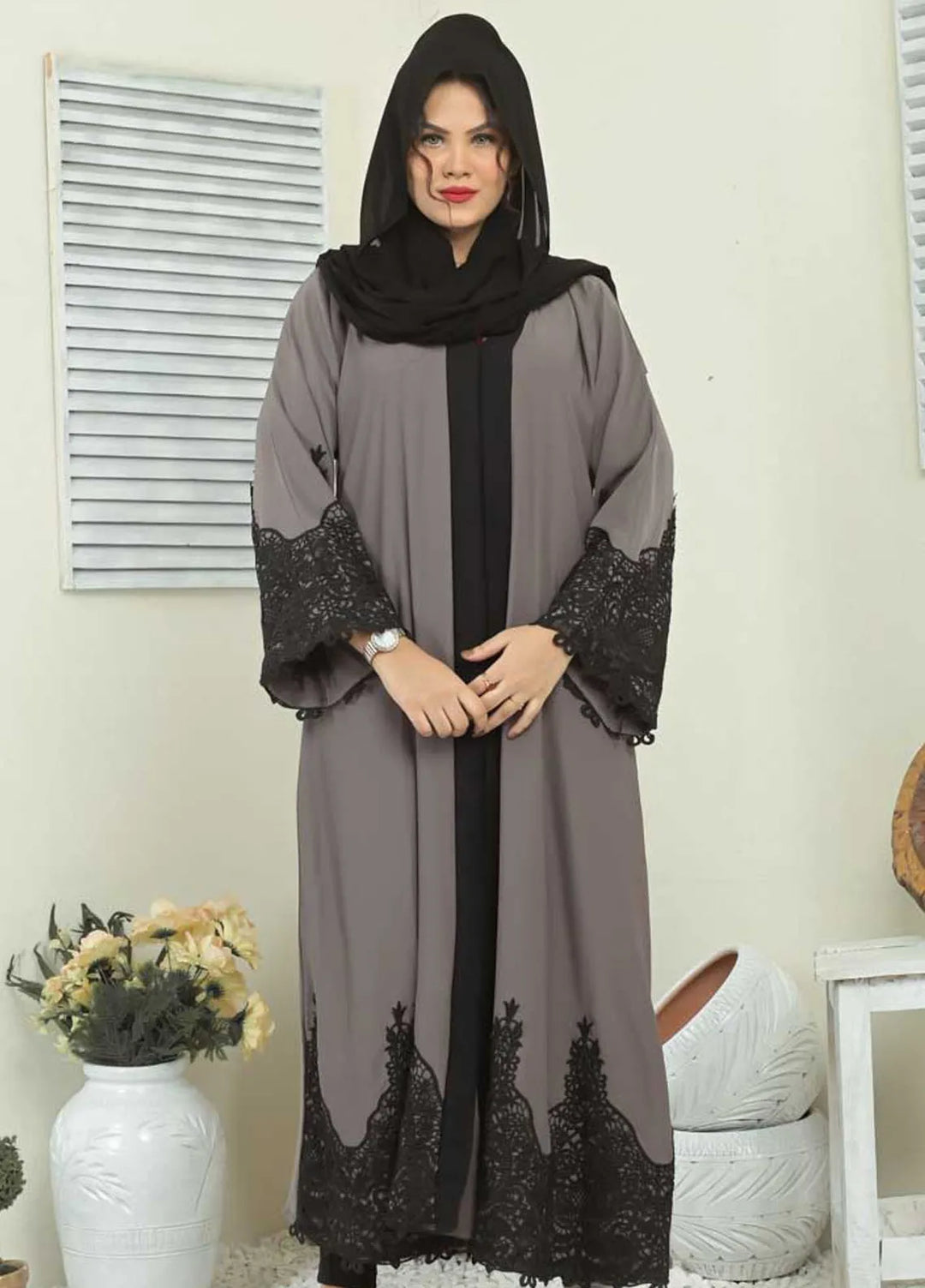 Hijab ul Ameer Pret Casual Abaya Parishay Abaya