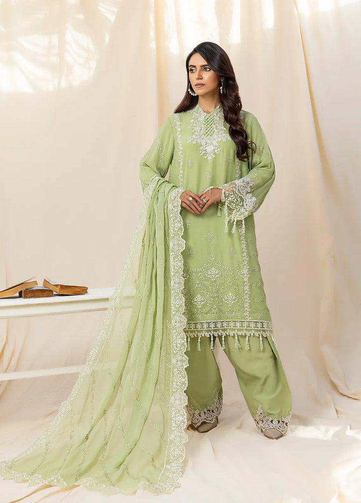 Husn Ara by Salitex Embroidered Chiffon Suits Unstitched 3 Piece SSS24U3P047UT - Formal Collection