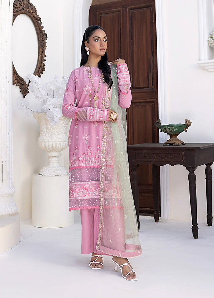 Husn-e-Bahar by Salitex Embroidered Lawn Suits Unstitched 3 Piece SSW6U3P094UT - Summer Collection