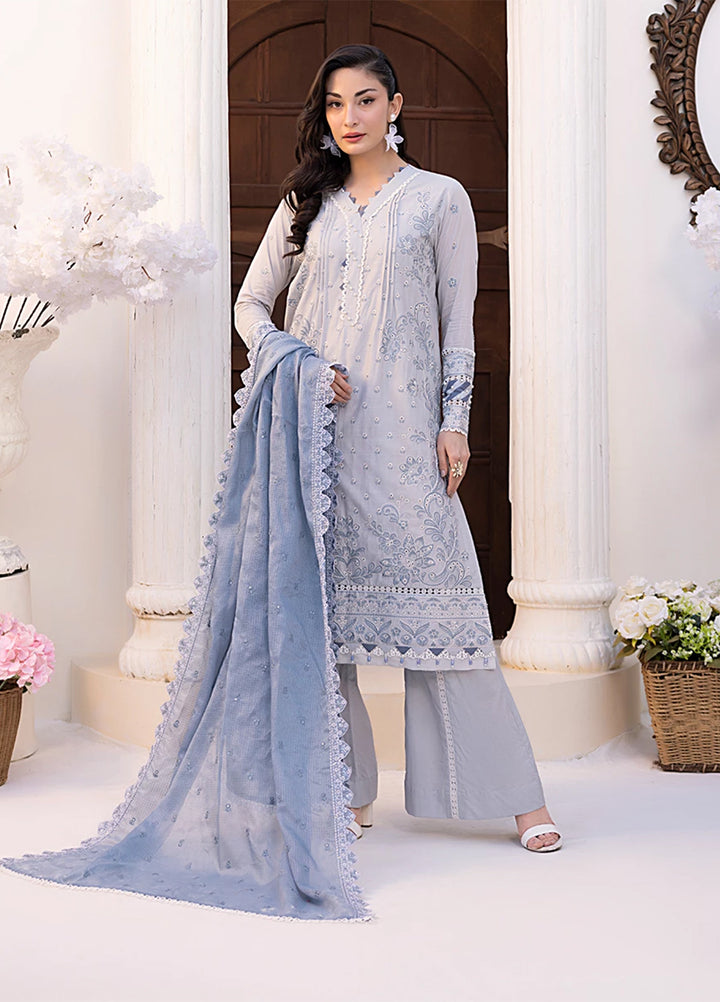 Husn-e-Bahar by Salitex Embroidered Lawn Suits Unstitched 3 Piece SSW6U3P098UT - Summer Collection